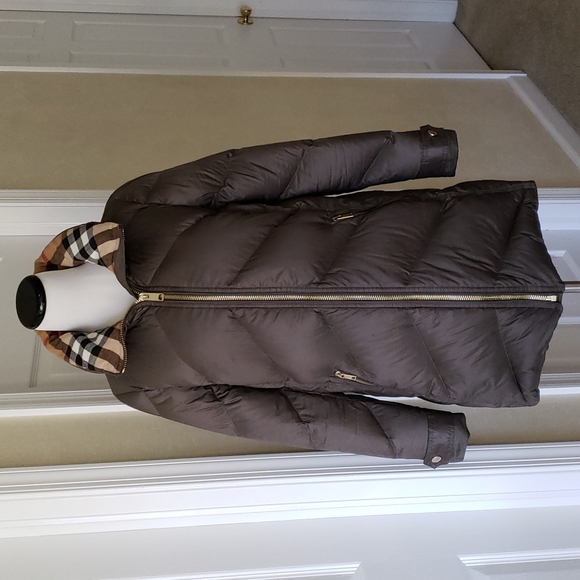 BURBERRY EASTWICK CHEVRON DOWN FILLED COAT PUFFER - Picture 2 of 14